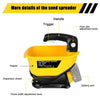 Handheld Seed Spreader for Dewalt 20V/60V Li-ion Battery – 3.7L Capacity for Grass Seed, Fertilizer, Salt