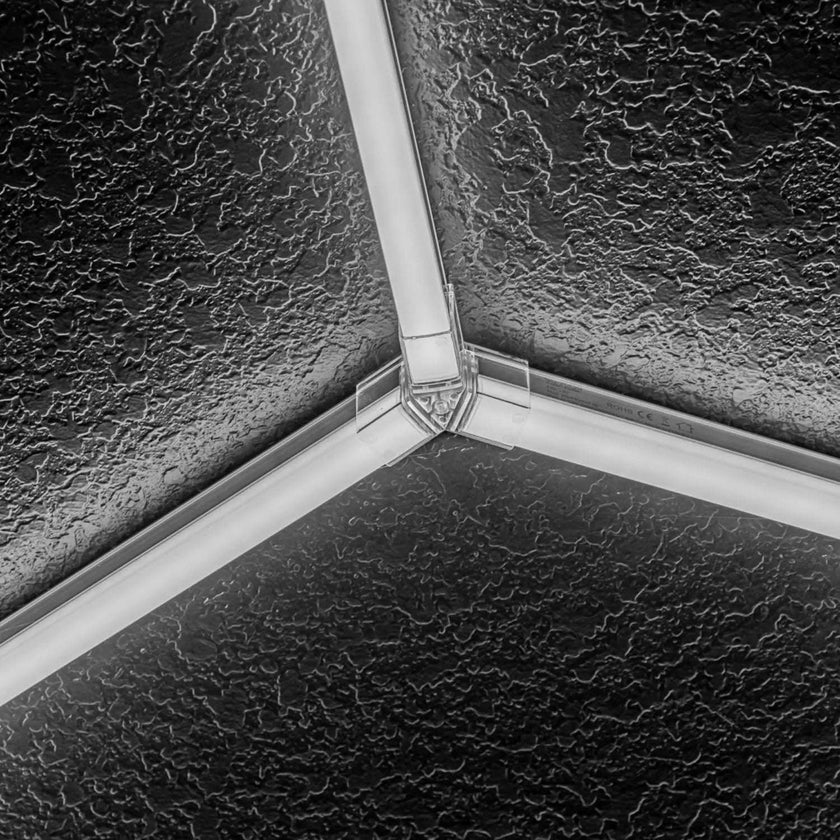 Hexagon LED Lighting Honeycomb Hex Lights - Ideal for Garage, Workshop, Car Detail, and Office Decor