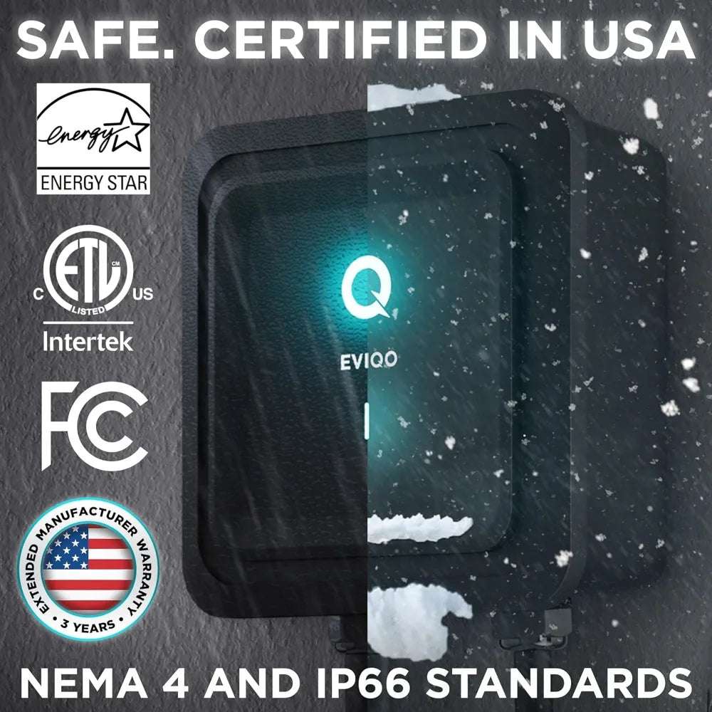 Level 2 EV Charger - 48 Amp, 240V Electric Vehicle Charging Station with Smart App