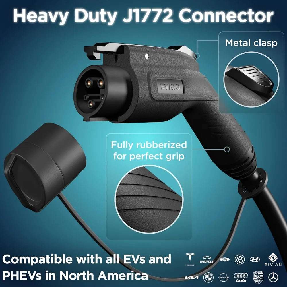 Level 2 EV Charger - 48 Amp, 240V Electric Vehicle Charging Station with Smart App