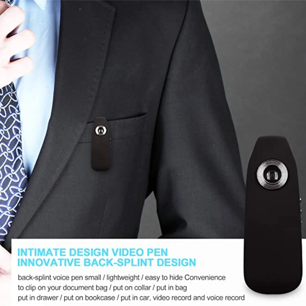 Mini Camera Portable HD Micro Cam - Pocket Video Recorder with Motion Detection for Outdoor Sports, Interviews, Meetings - TheWellBeing4All