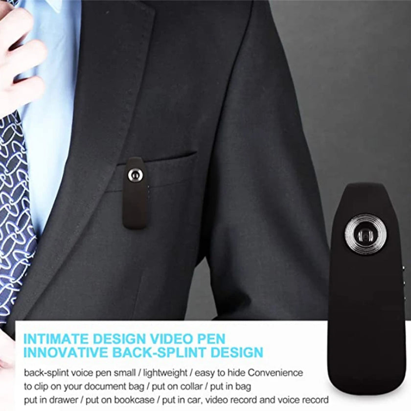 Mini Camera Portable HD Micro Cam - Pocket Video Recorder with Motion Detection for Outdoor Sports, Interviews, Meetings - TheWellBeing4All