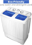 Mini Twin Tub Washing Machine – 20lbs Portable Washer & Dryer - TheWellBeing4All