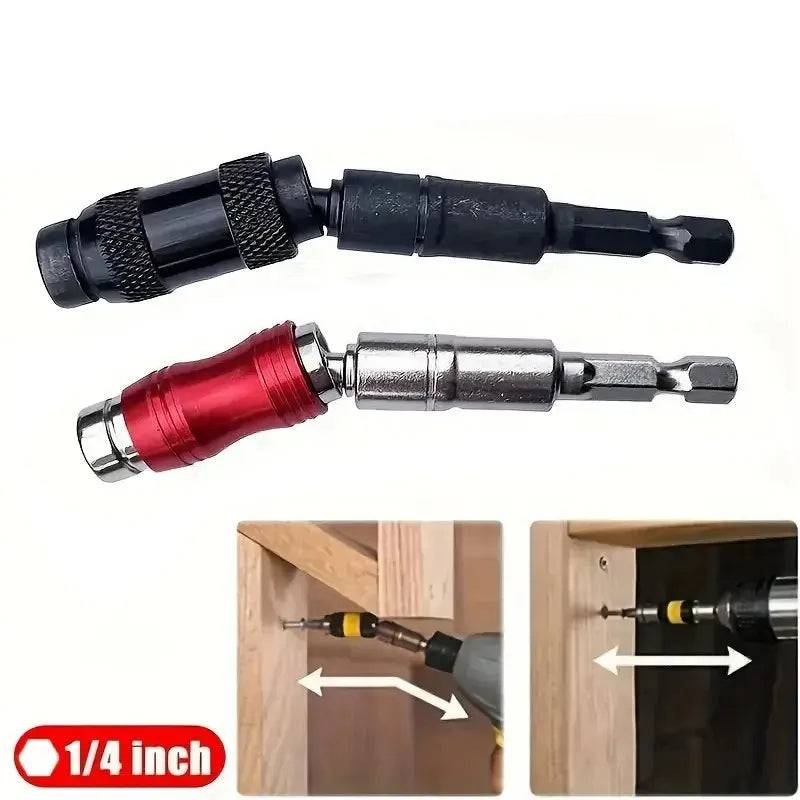 Multi Angle Directional Extension Rod Magnetic Electric Driver Hexagonal Handle 6.35mm Batch Head Self Locking Rod - TheWellBeing4All