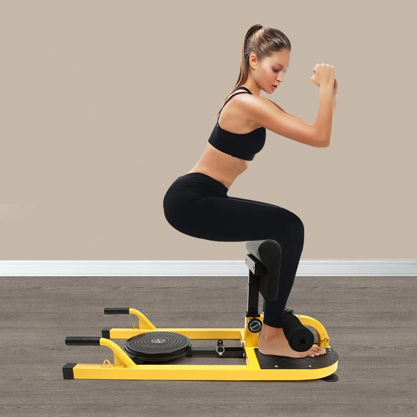 Multifunctional Adjustable Squat Machine – 100kg Capacity Home Gym Equipment for Squats, Push-Ups & Core Training, 6-Level Leg Hook & U-Shaped Stability (Space-Saving Design) - TheWellBeing4All