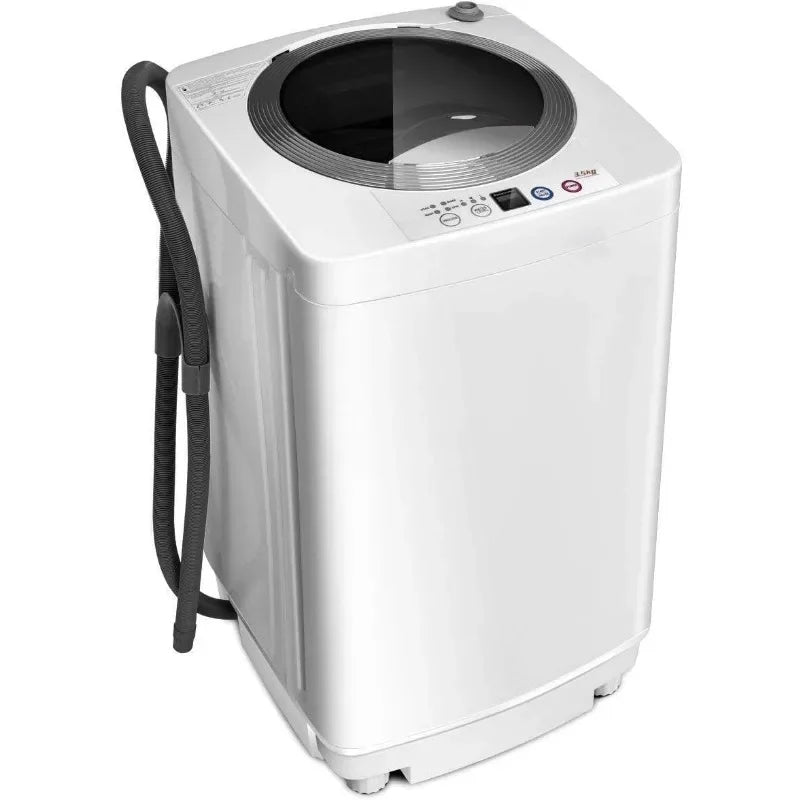 Portable Full Automatic Washing Machine with Built-in Pump Drain - 8 lbs Capacity - TheWellBeing4All