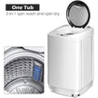 Portable Full Automatic Washing Machine with Built-in Pump Drain - 8 lbs Capacity - TheWellBeing4All