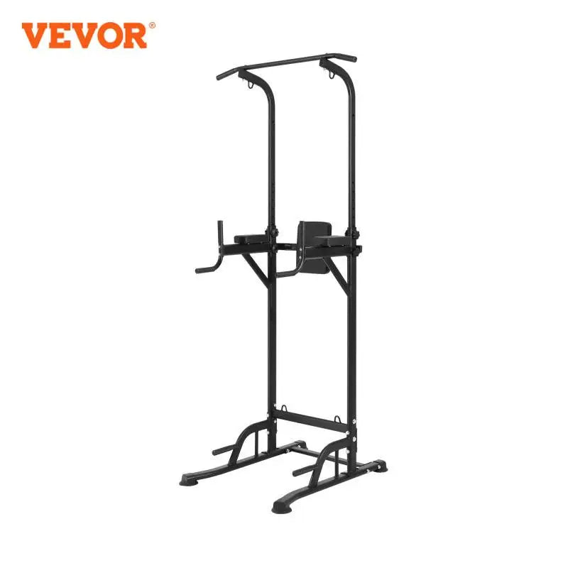 Power Tower Dip Station | 10-Level Height Adjustable Pull Up Bar Stand | Multi-Function Home Gym Strength Training Equipment - TheWellBeing4All