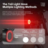Rechargeable Bicycle Cable Lock with Rear Lights | 4 & 5 Digits Anti-Theft Password, Waterproof, Portable Cycling Lock