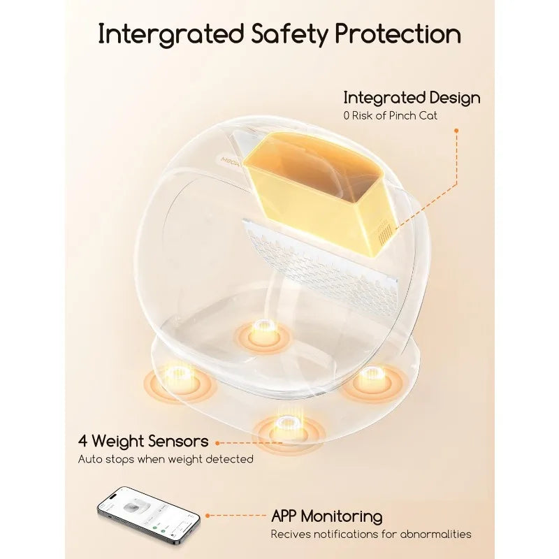 Self-Cleaning Cat Litter Box – 75L Large Open Smart Automatic Control & Odor Removal - TheWellBeing4All