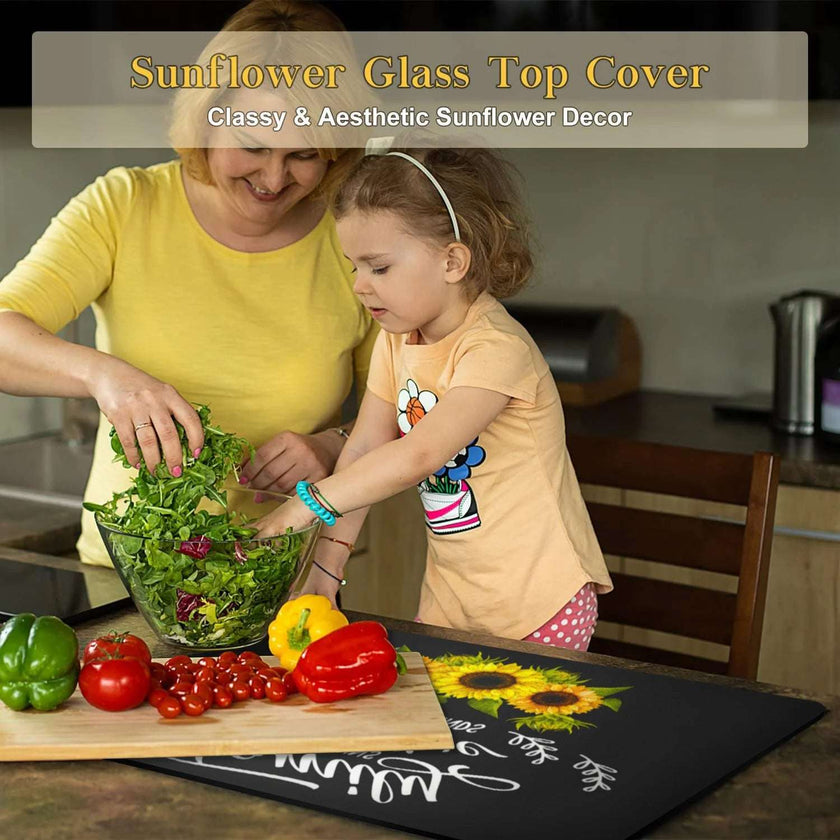 Silicone Stove Top Protector Mat | Heat Resistant, Non-Stick, Easy Clean, Flat RV Range & Ceramic Cooktop Cover