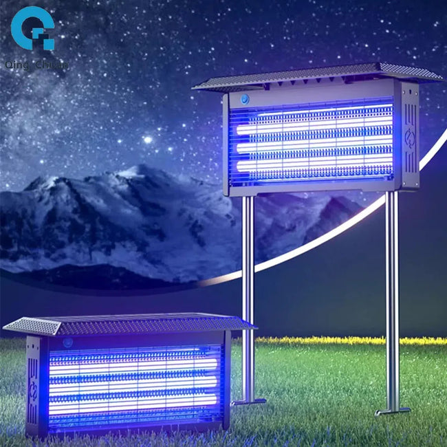 Solar-Powered Insect Killer Lamp – Outdoor Waterproof Mosquito Zapper for 30m², 9600mAh Battery & 2500V High Voltage (8-12H Runtime) - TheWellBeing4All