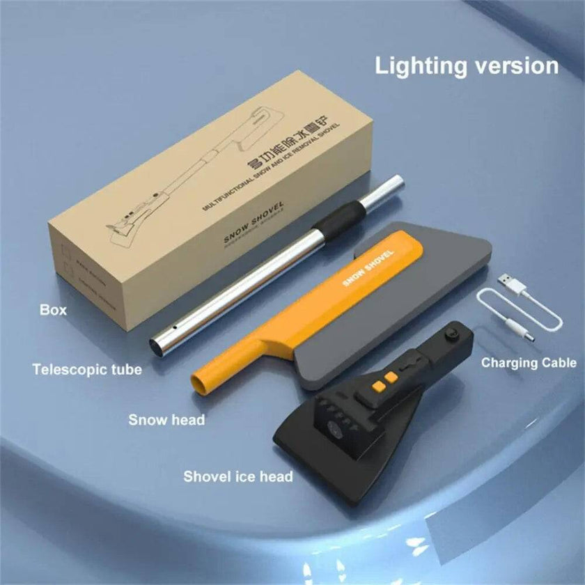 TheWellBeing™️4-in-1 Car EVA Snow Shovel Snow Removal Brush Multifunctional Snow Shovel Long Rod Deicing Ice Sweep Tool - TheWellBeing4All