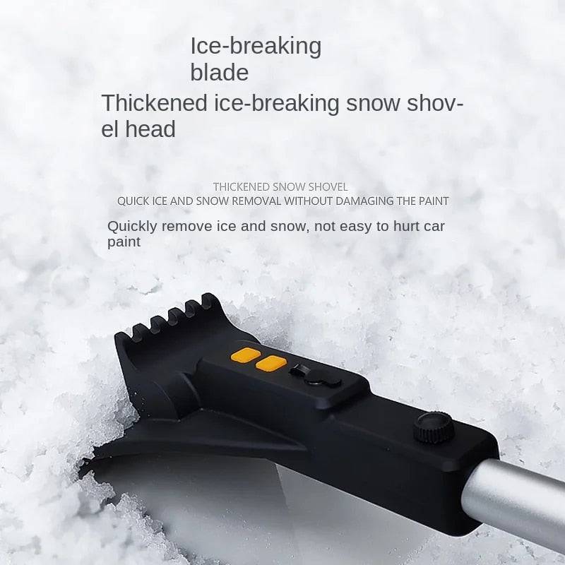 TheWellBeing™️4-in-1 Car EVA Snow Shovel Snow Removal Brush Multifunctional Snow Shovel Long Rod Deicing Ice Sweep Tool - TheWellBeing4All
