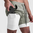Men's 2-in-1 Quick-Dry Gym Jogging Exercise Shorts: Double-Layer Fitness & Running Shorts - TheWellBeing4All