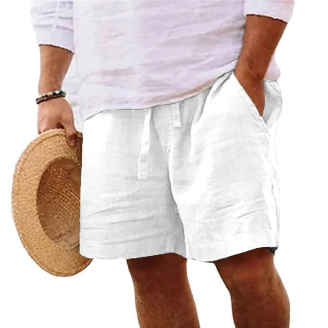 Men’s Cotton Lightweight Gym & Beach Shorts – Casual Loose Fit, Summer Jogging Shorts - TheWellBeing4All