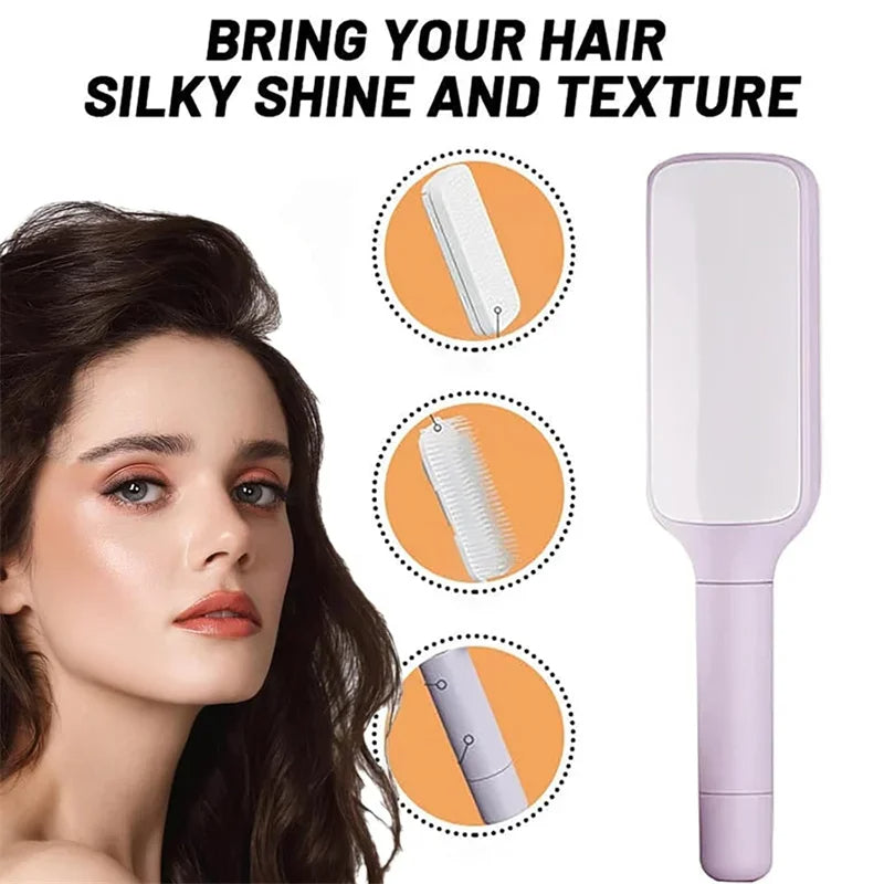 Rotatable Self-Cleaning Hair Brush – Anti-Static Scalp Massage Comb - TheWellBeing4All