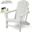 HDPE Folding Adirondack Chair – Weather-Resistant Outdoor Chair with 4-in-1 Cup Holder, 150lb Capacity & Easy 15-Min Assembly (Modern Minimalist Design) - TheWellBeing4All