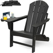 HDPE Folding Adirondack Chair – Weather-Resistant Outdoor Chair with 4-in-1 Cup Holder, 150lb Capacity & Easy 15-Min Assembly (Modern Minimalist Design) - TheWellBeing4All