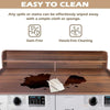 Universal Fit Laundry Countertop with 2-Tier Shelf - Durable Solid Wood Storage for Washer and Dryer