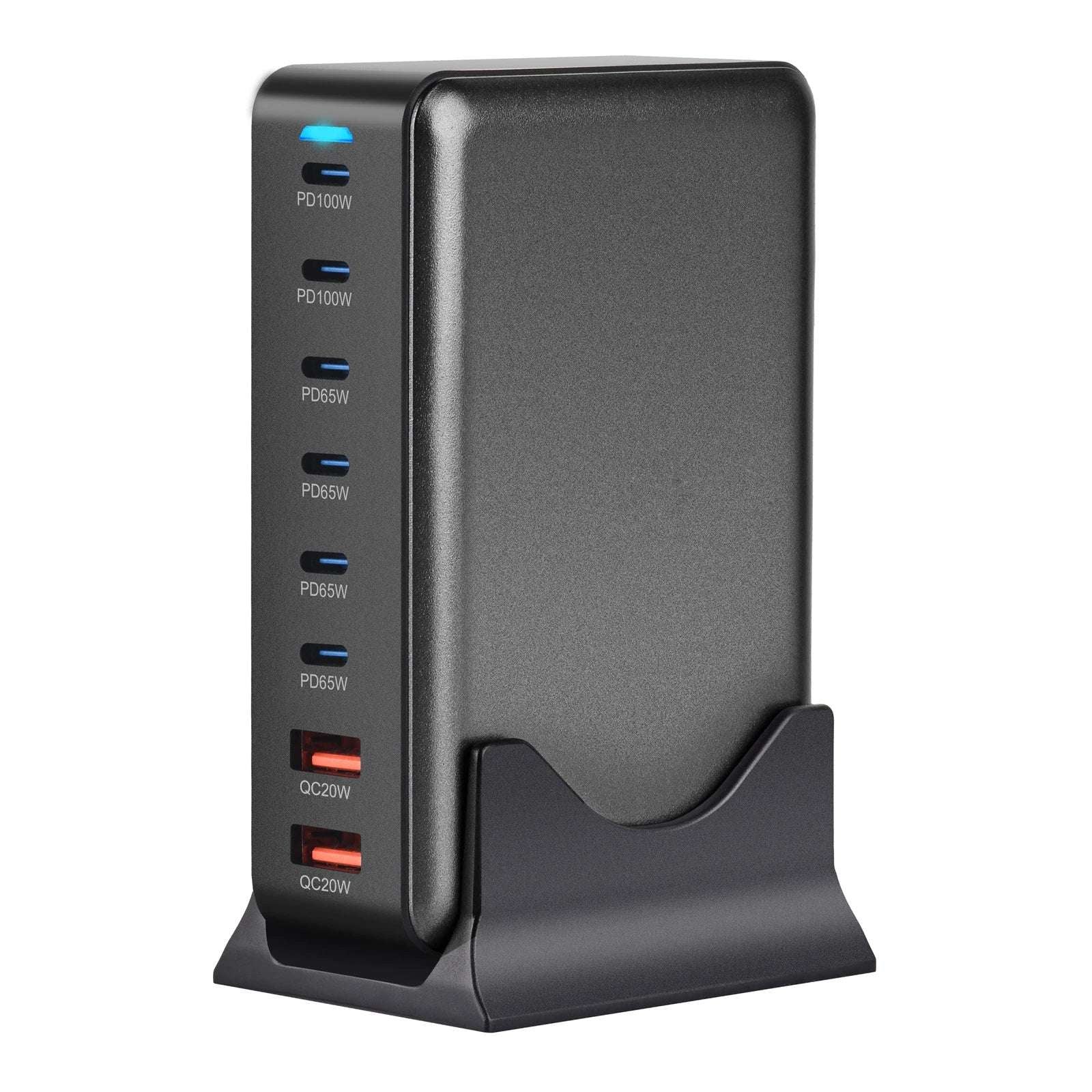 600W & 500W GaN USB-C Charging Hub – 8-in-1 Fast Charger, 140W Output, Multi-Port Adapter