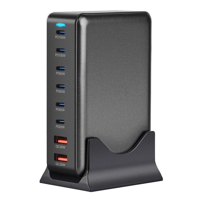 600W & 500W GaN USB-C Charging Hub – 8-in-1 Fast Charger, 140W Output, Multi-Port Adapter