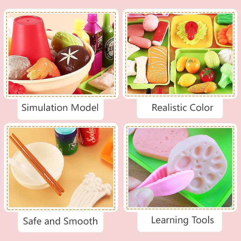 Kitchen Toys Simulation Food Barbecue Cooking Toys Children Educational Play House - TheWellBeing4All