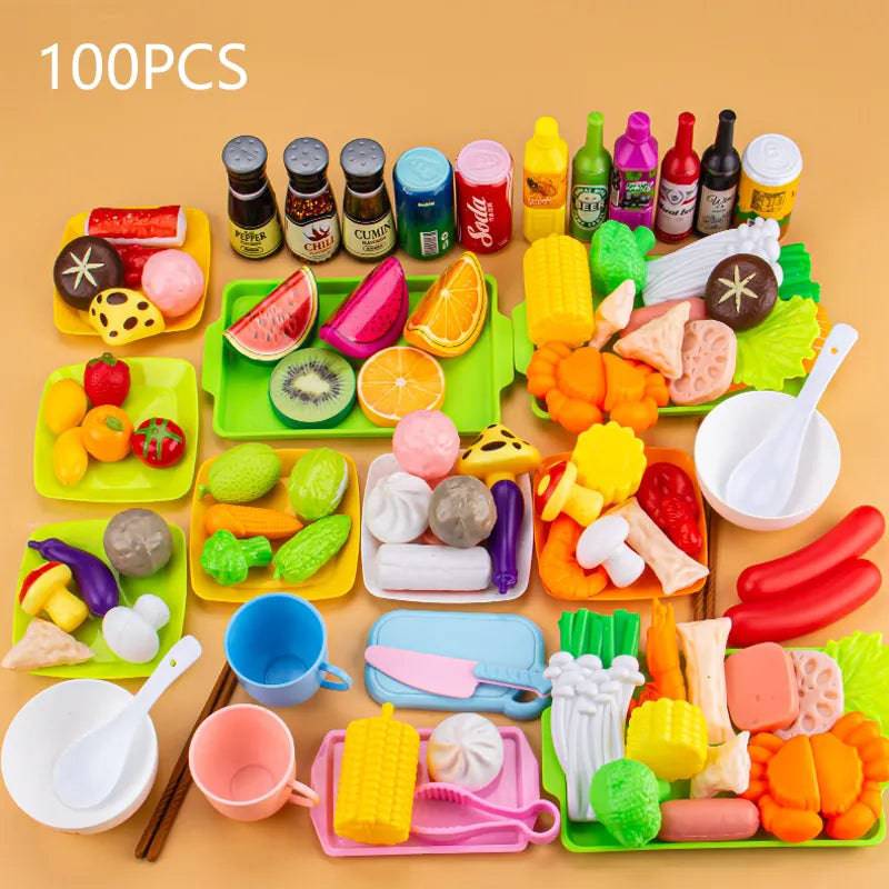 Kitchen Toys Simulation Food Barbecue Cooking Toys Children Educational Play House - TheWellBeing4All