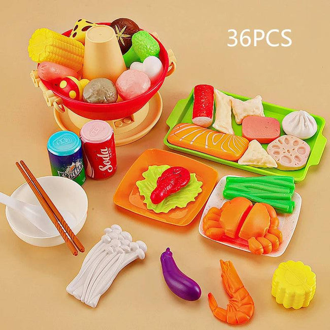 Kitchen Toys Simulation Food Barbecue Cooking Toys Children Educational Play House - TheWellBeing4All