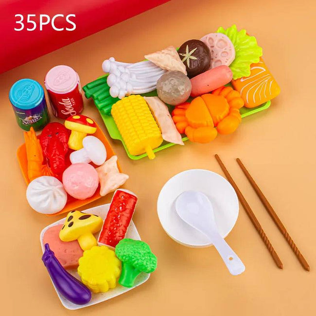Kitchen Toys Simulation Food Barbecue Cooking Toys Children Educational Play House - TheWellBeing4All