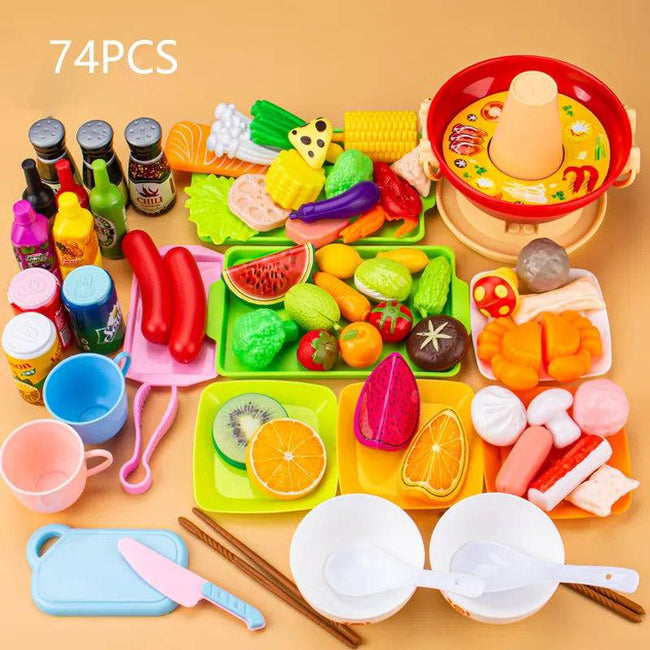 Kitchen Toys Simulation Food Barbecue Cooking Toys Children Educational Play House - TheWellBeing4All
