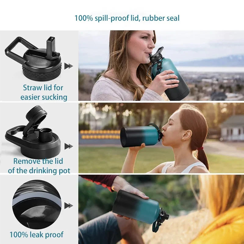 Eco-Friendly 64 oz Stainless Steel Water Bottle – Lead-Free, Reusable & Anti-Corrosion for Climbing - TheWellBeing4All