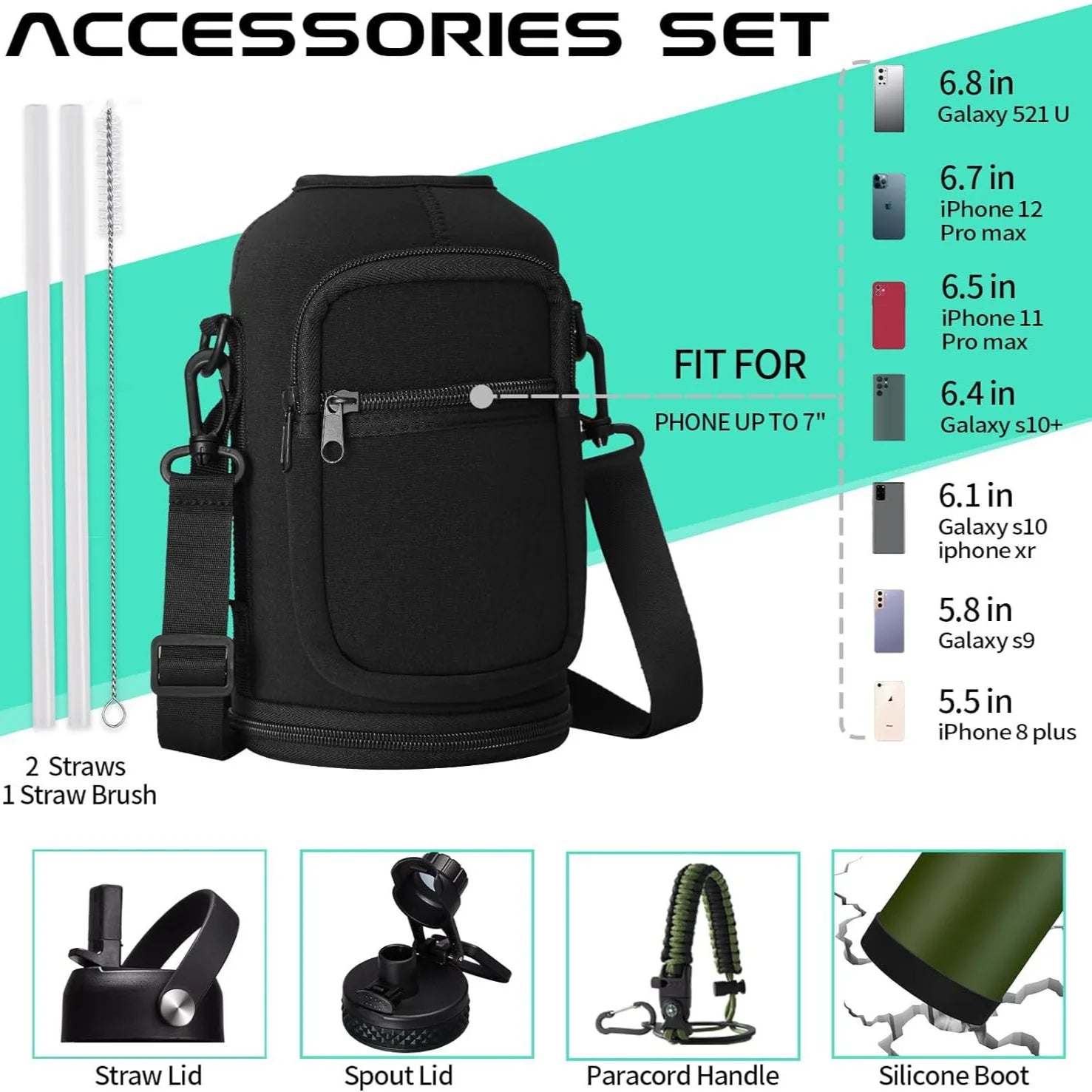 Eco-Friendly 64 oz Stainless Steel Water Bottle – Lead-Free, Reusable & Anti-Corrosion for Climbing - TheWellBeing4All