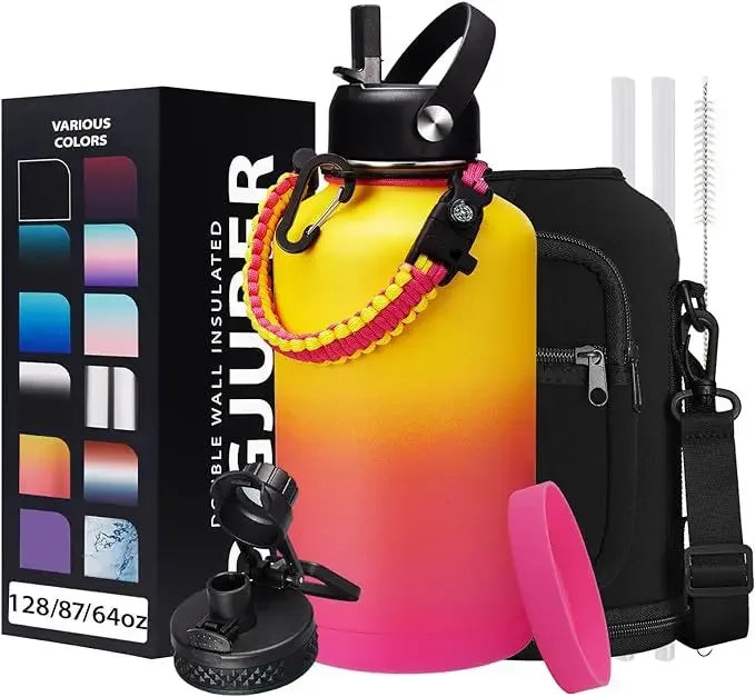 Eco-Friendly 64 oz Stainless Steel Water Bottle – Lead-Free, Reusable & Anti-Corrosion for Climbing - TheWellBeing4All