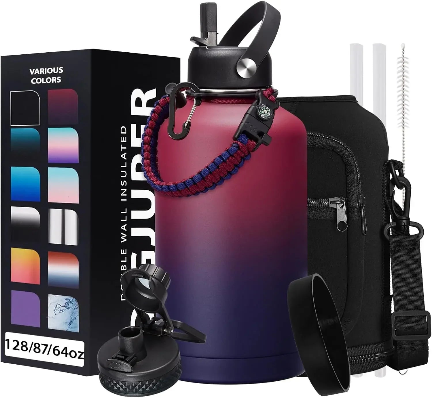 Eco-Friendly 64 oz Stainless Steel Water Bottle – Lead-Free, Reusable & Anti-Corrosion for Climbing - TheWellBeing4All