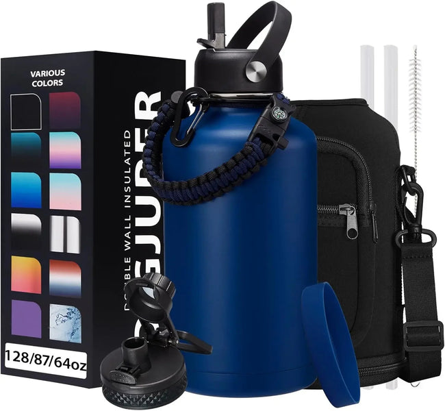 Eco-Friendly 64 oz Stainless Steel Water Bottle – Lead-Free, Reusable & Anti-Corrosion for Climbing - TheWellBeing4All