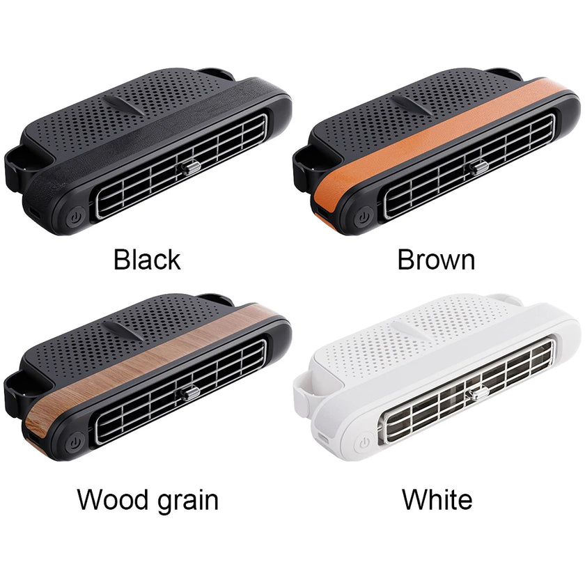 Car Headrest Cooling Fan – 3-Speed Adjustable USB-C Air Cooler with Magic Tape, Universal Fit for Cars, SUVs, RVs (Portable & Quiet) - TheWellBeing4All