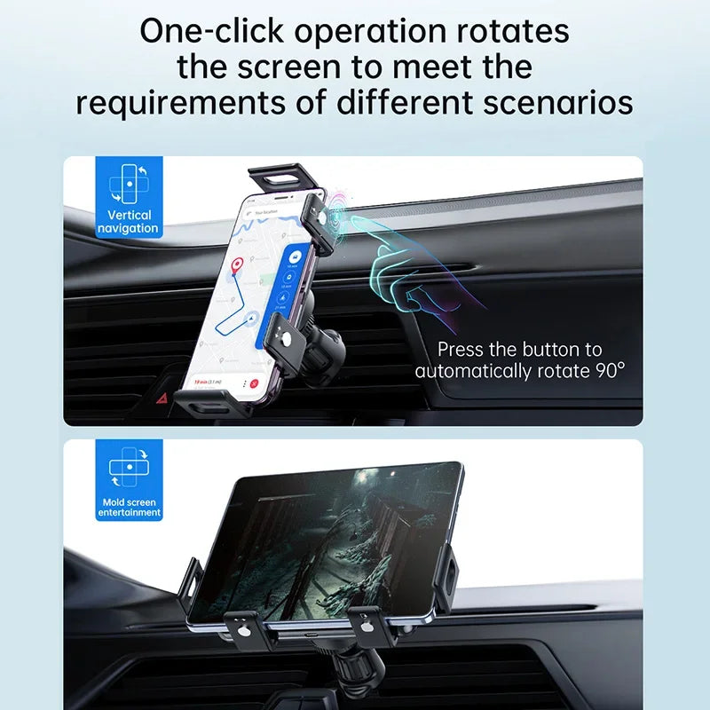 Dual Coil Wireless Car Charger – Fast Charging Vent Mount for Samsung Galaxy Z Fold 3/2, Flip 4/3 & iPhones (Foldable Phone Compatible) - TheWellBeing4All