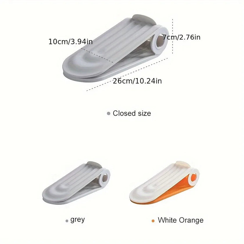 Adjustable Shoe Slots Organizer: Modern Double Rack Space Saver for Footwear Storage - TheWellBeing4All