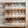 Adjustable Shoe Slots Organizer: Modern Double Rack Space Saver for Footwear Storage - TheWellBeing4All