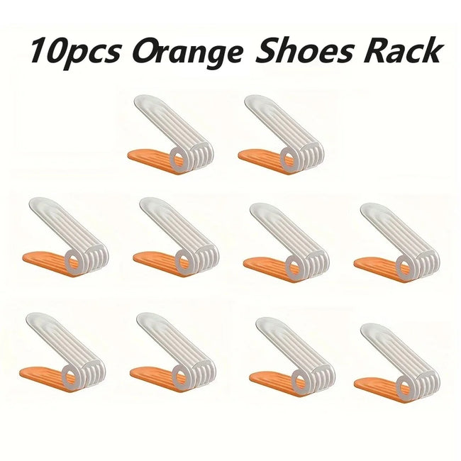 Adjustable Shoe Slots Organizer: Modern Double Rack Space Saver for Footwear Storage - TheWellBeing4All