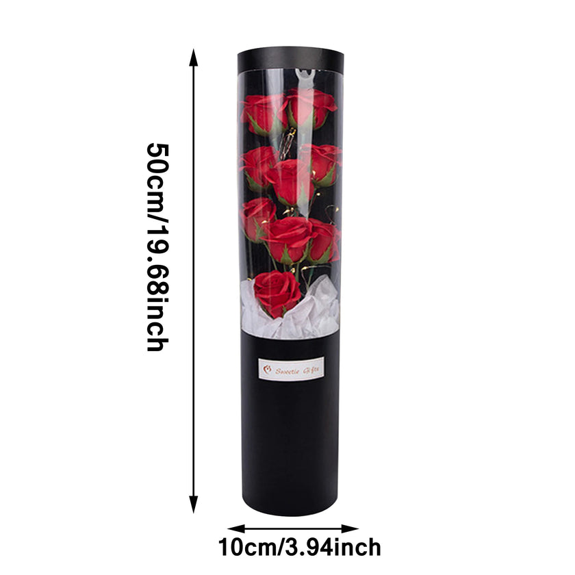 EternalBloom LED Rose Bouquet – Glass Dome Artificial Flower Gift for Valentine’s Day, Weddings & Anniversaries - TheWellBeing4All