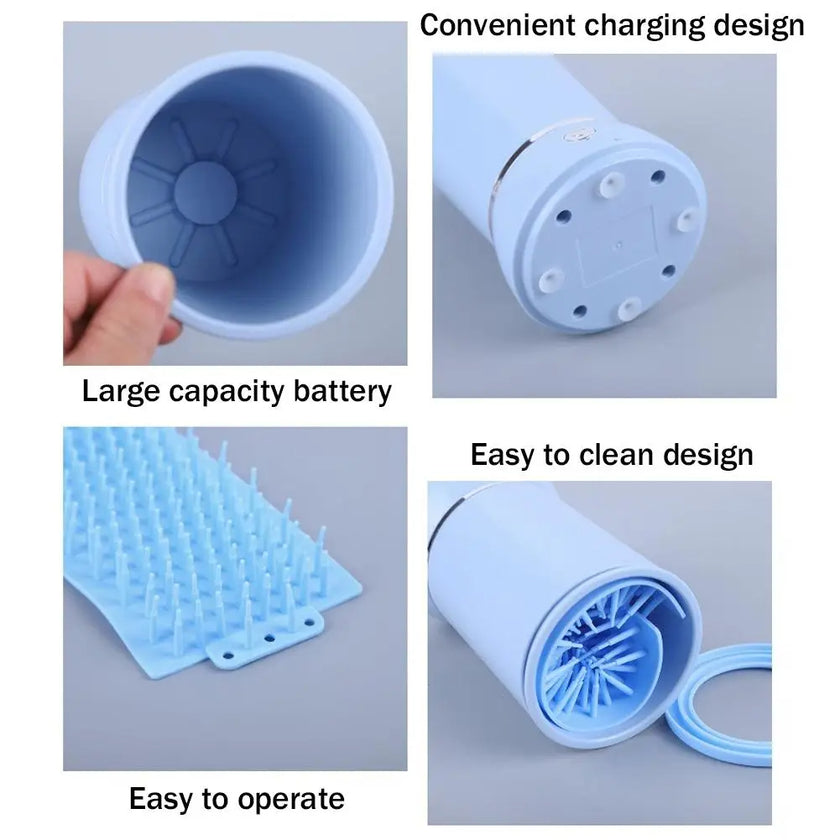 TheWellBeing Portable Electric Dog & cat Paw Washer – USB Rechargeable Automatic Pet Paw Cleaner - TheWellBeing4All
