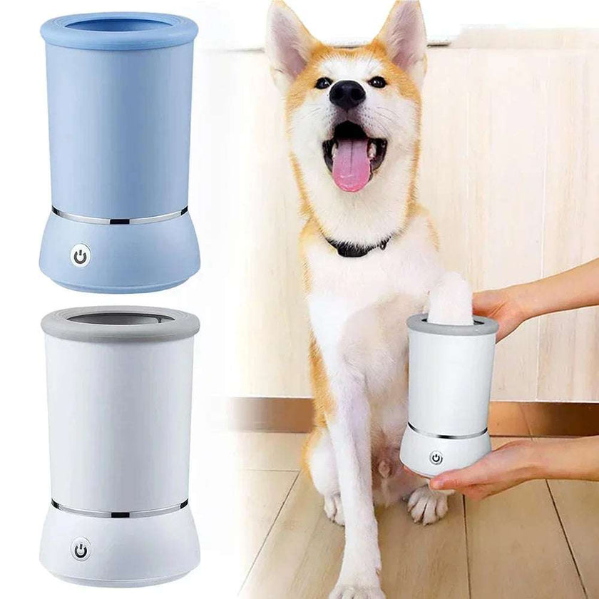 TheWellBeing Portable Electric Dog & cat Paw Washer – USB Rechargeable Automatic Pet Paw Cleaner
