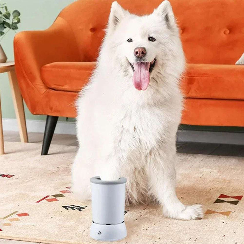 TheWellBeing Portable Electric Dog & cat Paw Washer – USB Rechargeable Automatic Pet Paw Cleaner