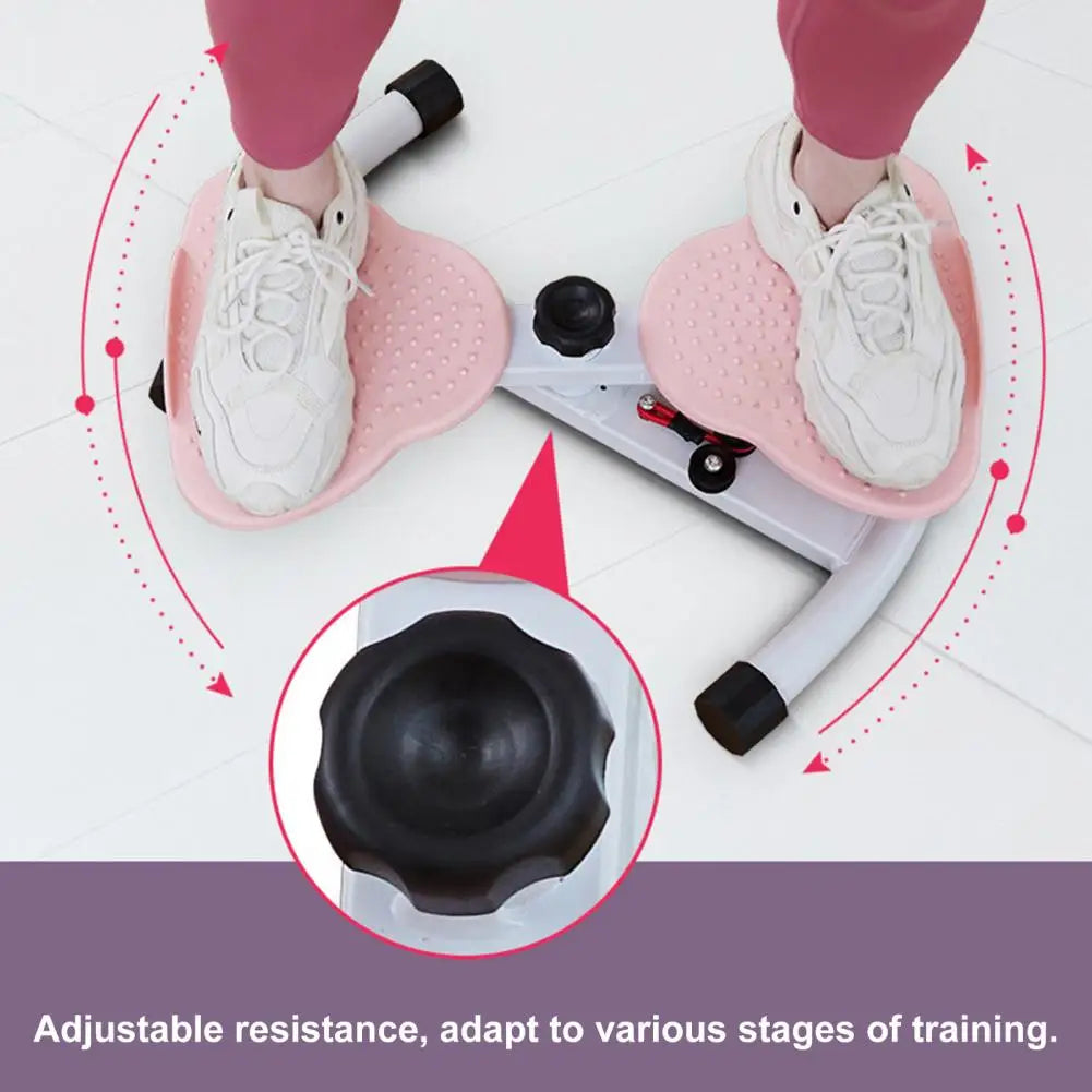 300LB Waist Twister Board | Quiet Ab Workout & Resistance Bands