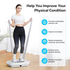 Whole Body Vibration Plate Machine – 10-Level Power Vibrate Platform with Resistance Bands & Remote, 300LB Capacity for Home Fitness (Quiet, LED Display) - TheWellBeing4All