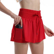 2-in-1 Athletic Skorts for Women – Flowy High Waisted Design with Hidden Pockets