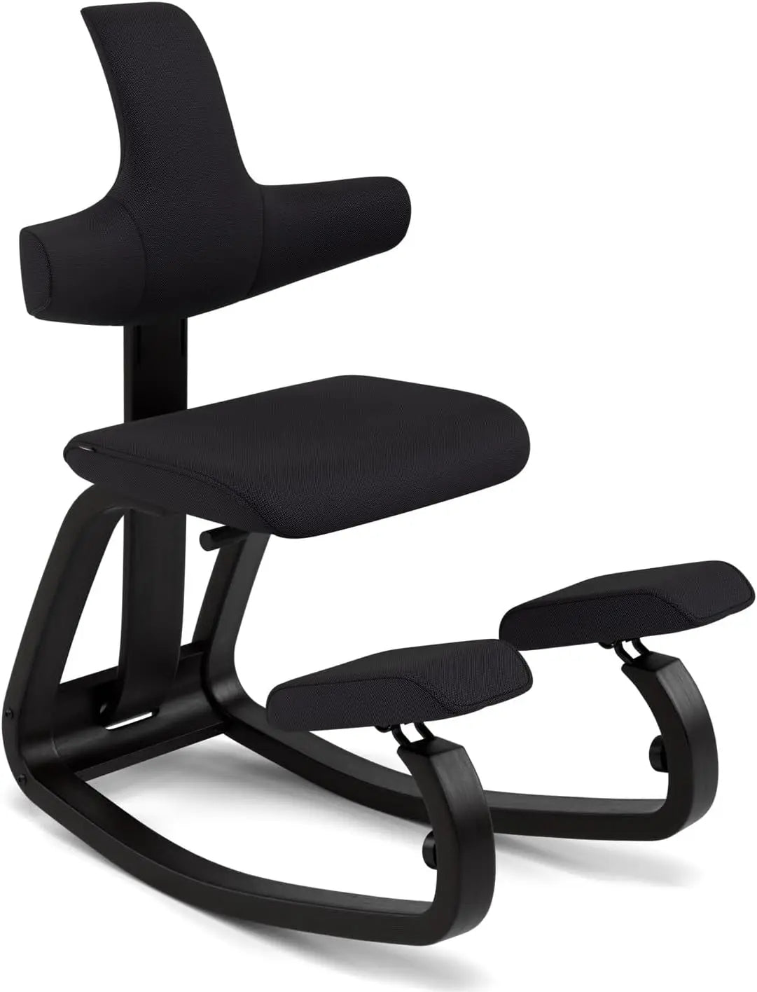 Adjustable Ergonomic Kneeling Chair with Backrest - Grey/Natural - TheWellBeing4All