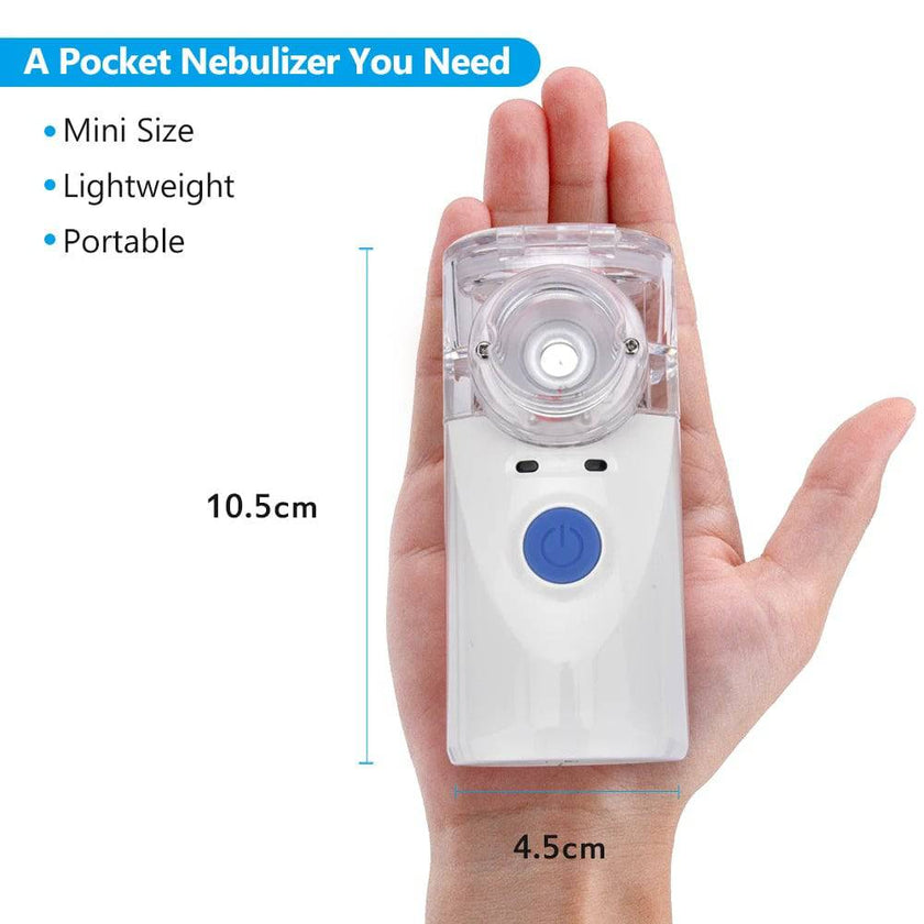 Portable Mini Nebulizer for Pain Relief - USB Charging, Lightweight, and Compact - TheWellBeing4All